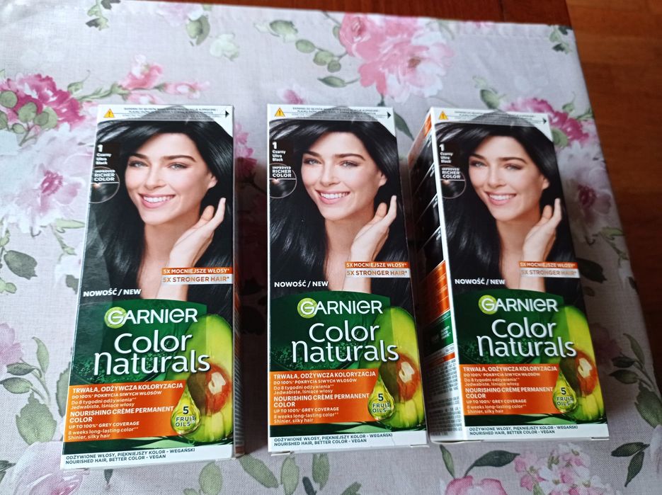 3x Farba Garnier Color Naturals 1 Czarny