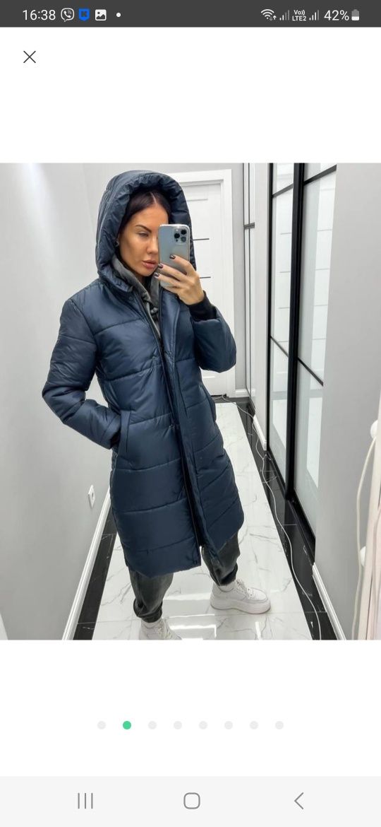 Жіноче зимове куртка-пальто
