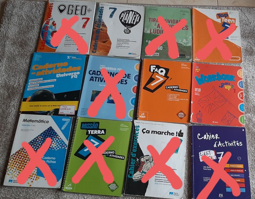 Cadernos de actividades 7 ano