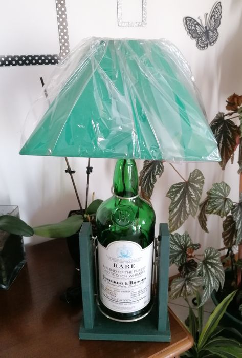 Candeeiros de garrafas de vidro