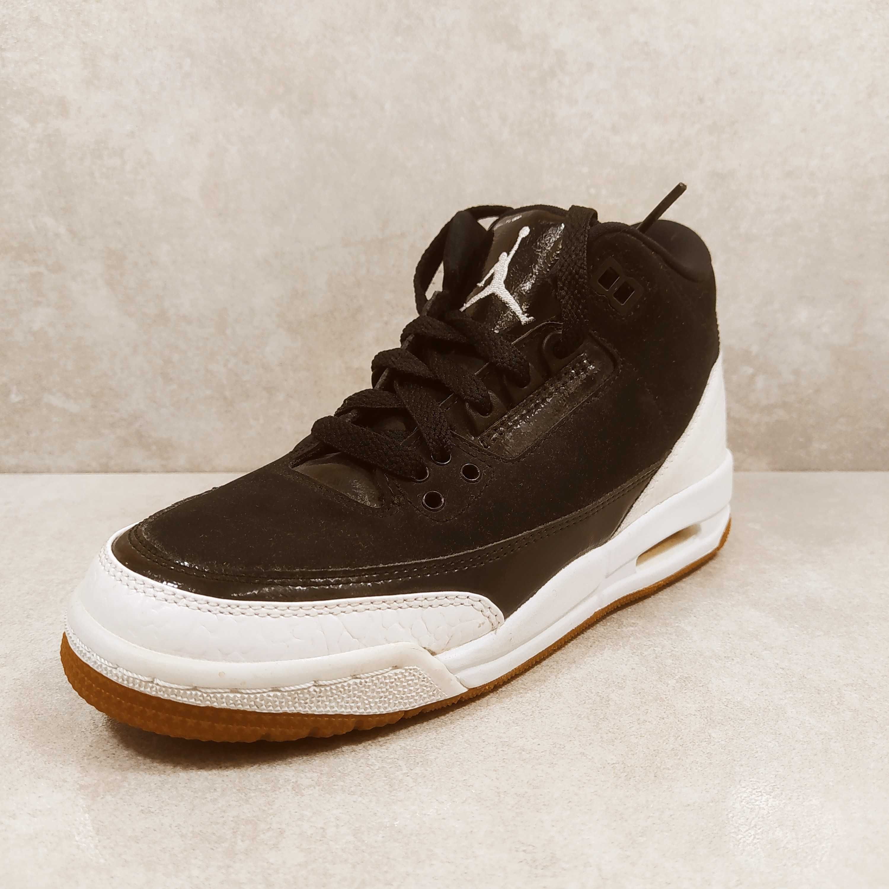 Buty Nike Air Jordan 3 Retro 
Black White Gum (GS) r. 36 23 cm Sklep