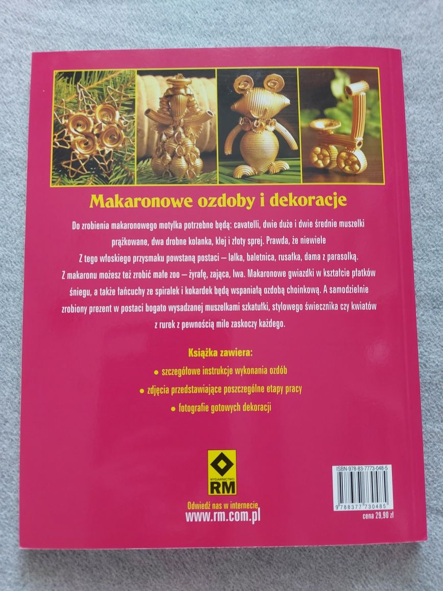 Makaronowe ozdoby i dekoracje
