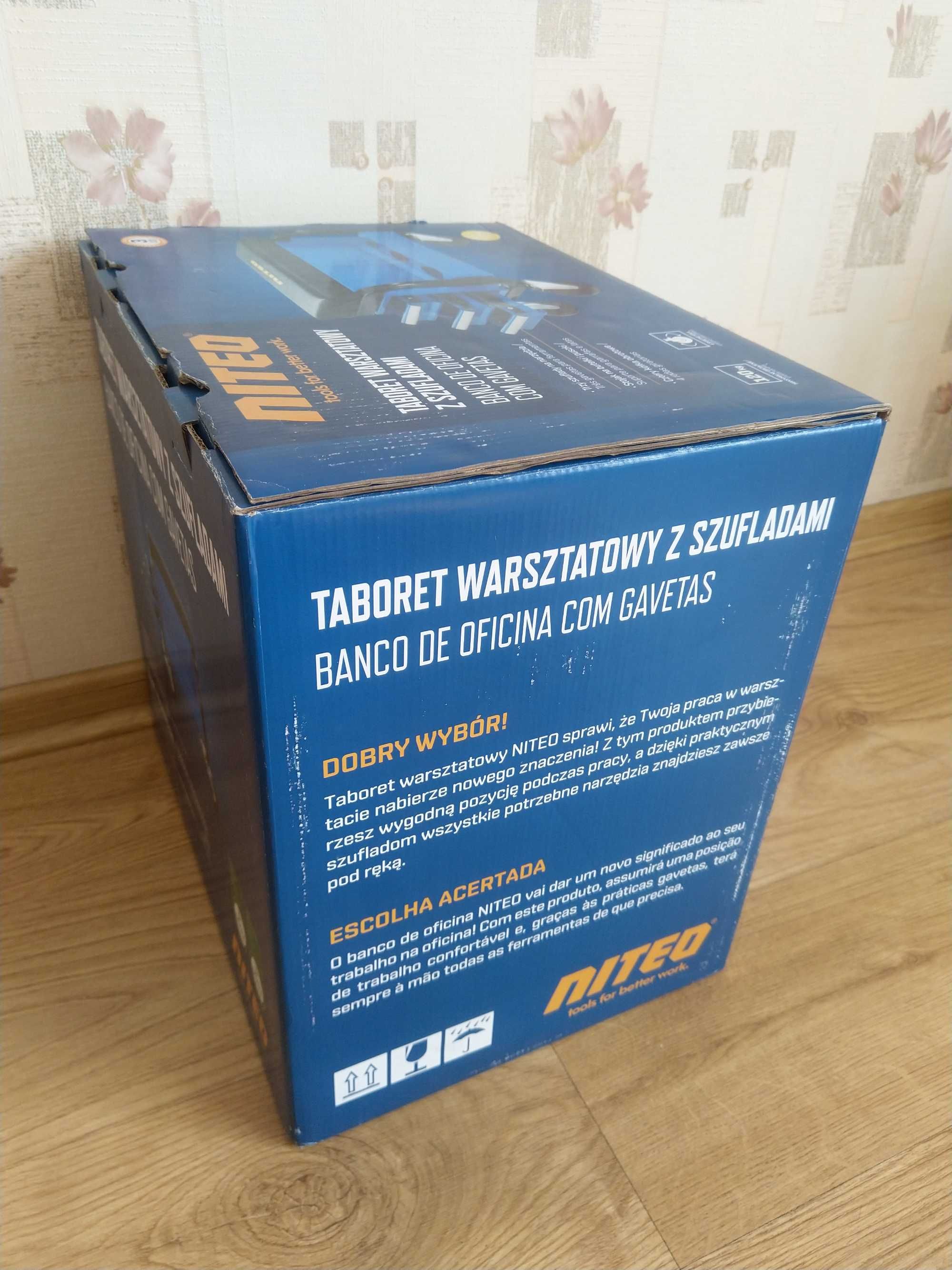 NAJTANIEJ Taboret Warsztatowy z Szufladami Szafka Na Kółkach Wysyłka