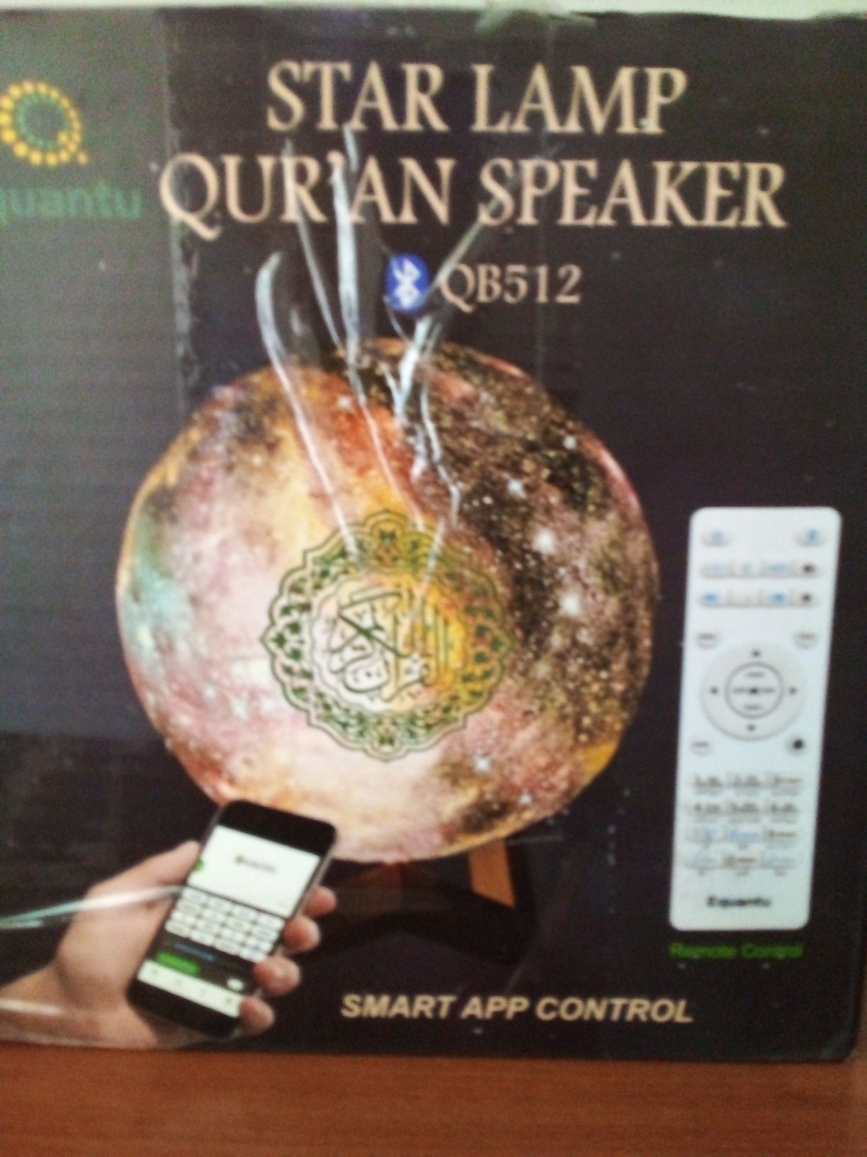 Głośnik bluetooth, lampka