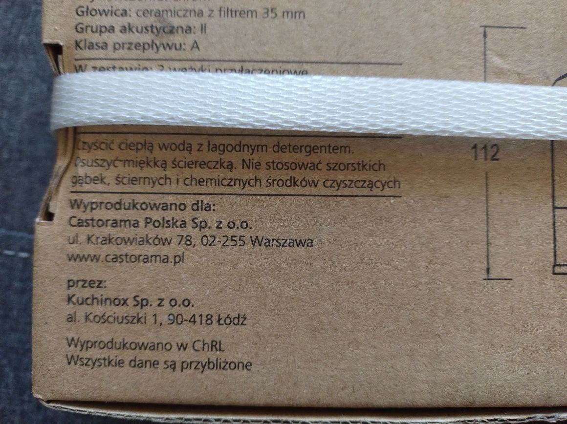 Bateria kuchenna umywalkowa, nowa, Castorama