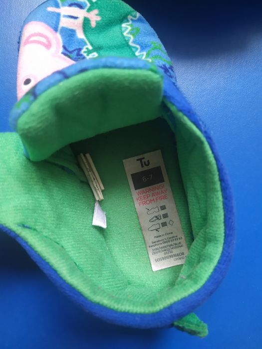 Тапочки дитячі,теплі тапочки,тапки в садок,тапки для дому 6/7р(22-23))