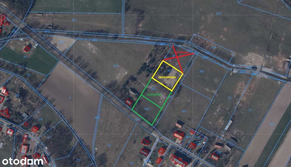 Duża, działka, z dobrym dojazdem i mediami!