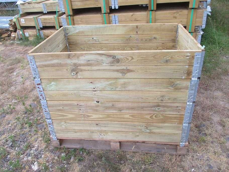 GRZĄDKA RABATA WARZYWNIAK 120X80X20CM składana nadstawka paletowa