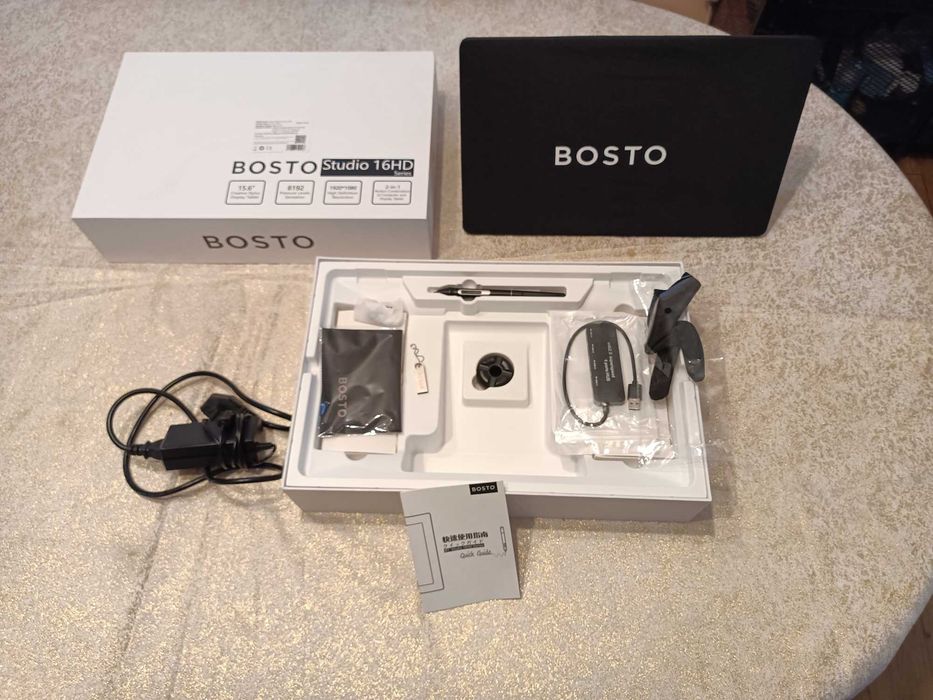 Profesjonalny tablet graficzny BOSTO 2w1 z windows Studio 16HDT