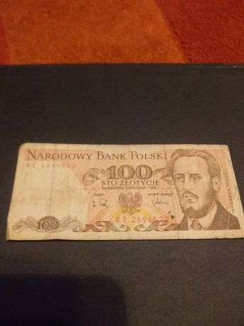 Sprzedam banknot PRL 100zł Waryński 1988