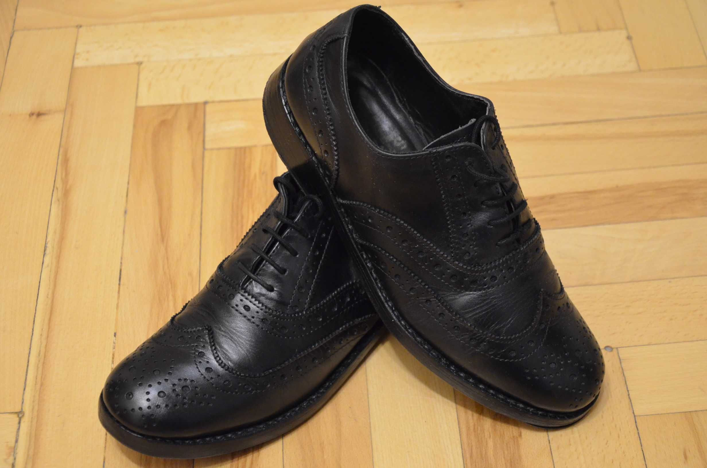 Buty brogsy Ask the missus 41 wkł.27 skóra pancerne obuwie