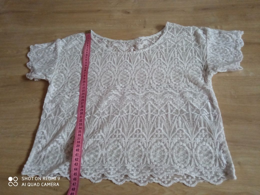 Bluzka komplet ecru