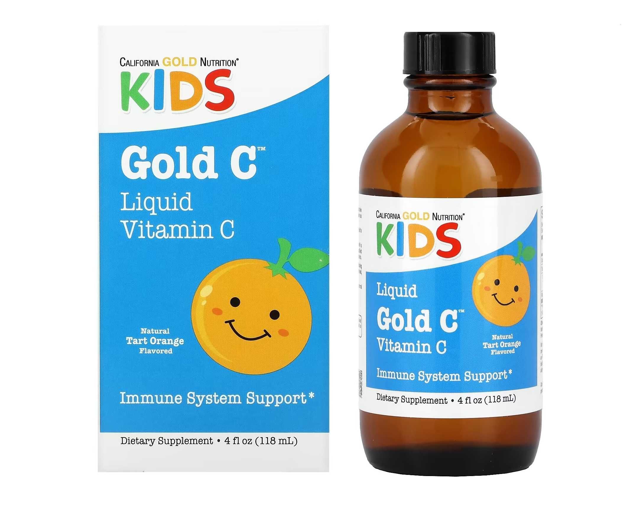 Gold C Вітамін C для дітей у рідкій формі 118мл California Gold Liquid