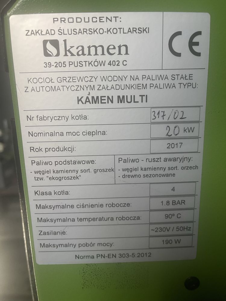 Piec na eko groszek