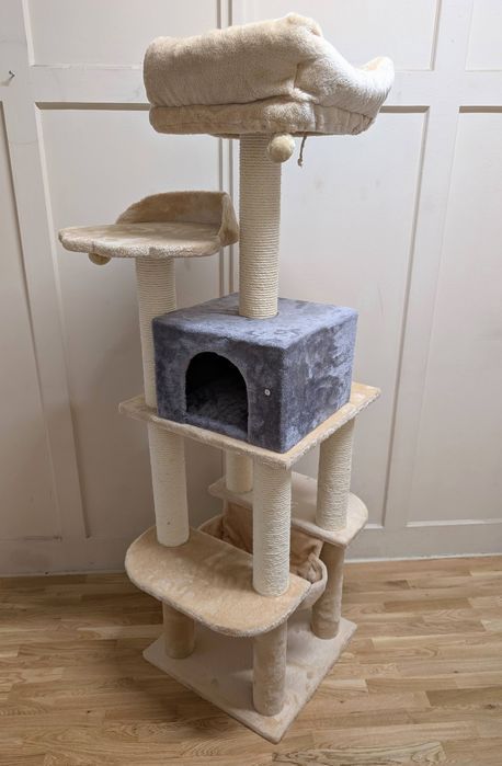 La Digue III Drapak Dla Kota Beżowy 69x69x163cm Uszkodzony DUŻY