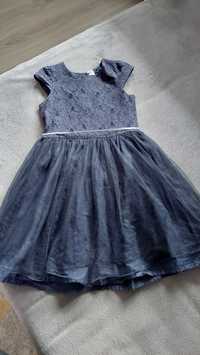 Suknia tiulowa,  balowa 128-134