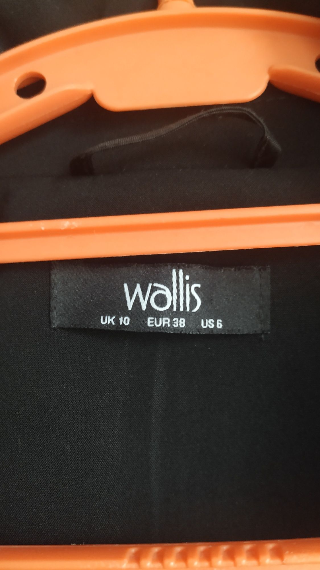 Płaszcz narzutka Wallis 38 czarny