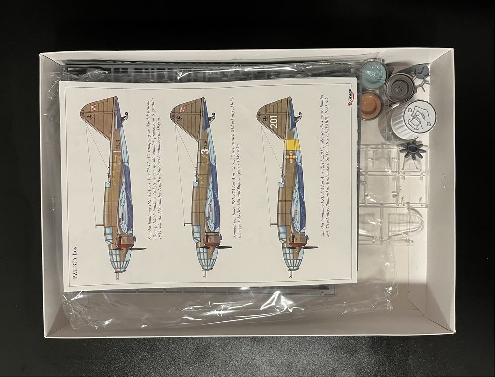 Model samolotu bombowego PZL 37A Łoś