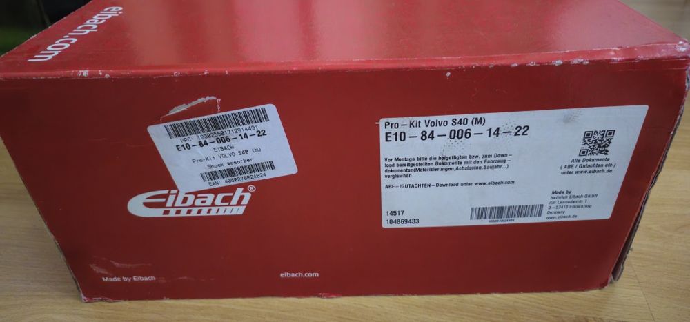 Molas Eibach Pro-Kit  para Volvo V40