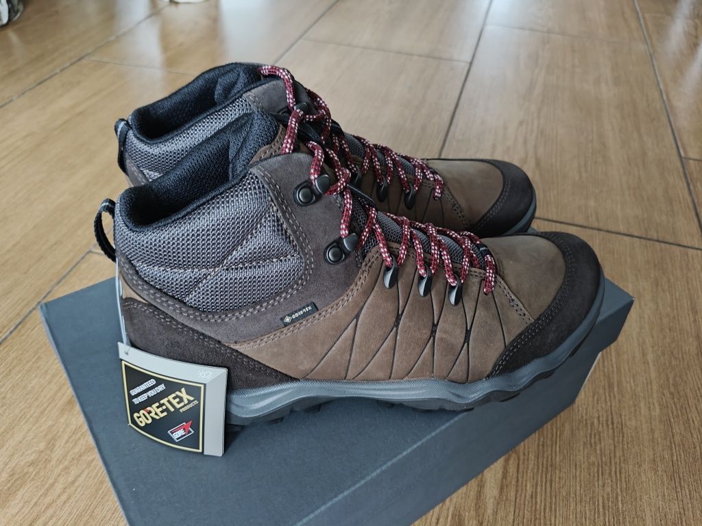 Nowe Buty outdoorowe męskie brązowe ECCO ULTERRA M MID GTX rozmiar 43