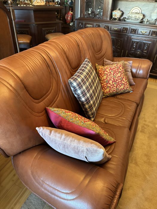 Sofá de pele vintage