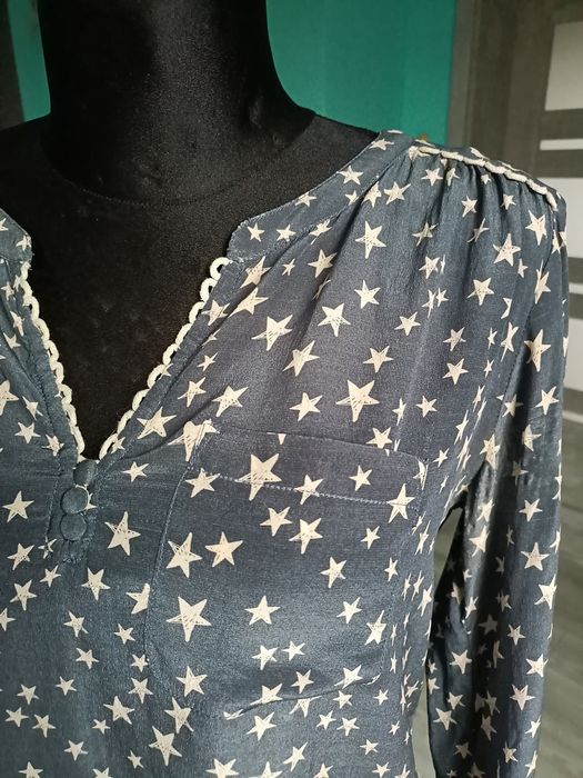 Bluzka Indie silk haft Boho Hippie art okazja