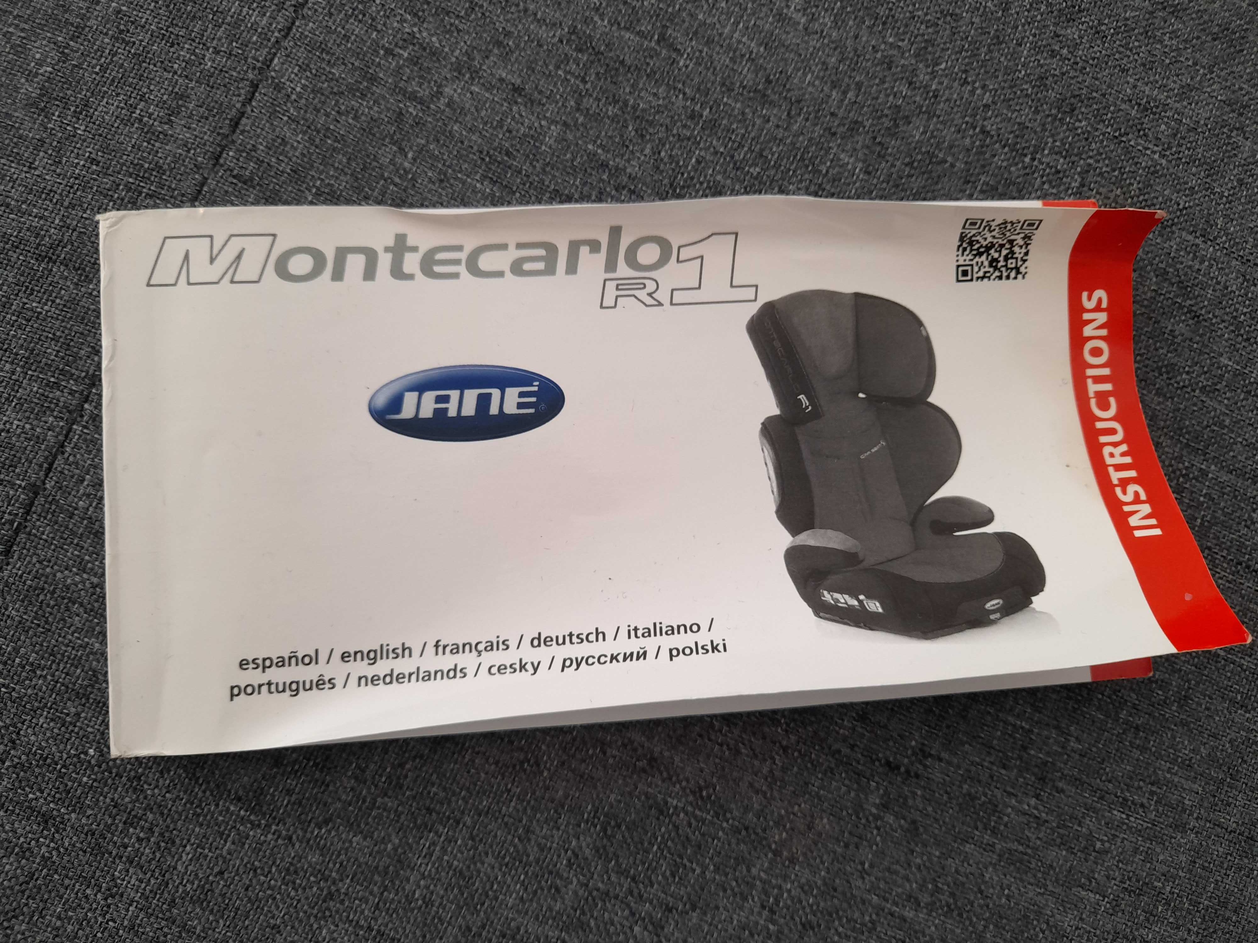 Cadeira Auto Jane Montecarlo R1 - ISOFIX - Grupo 2/3