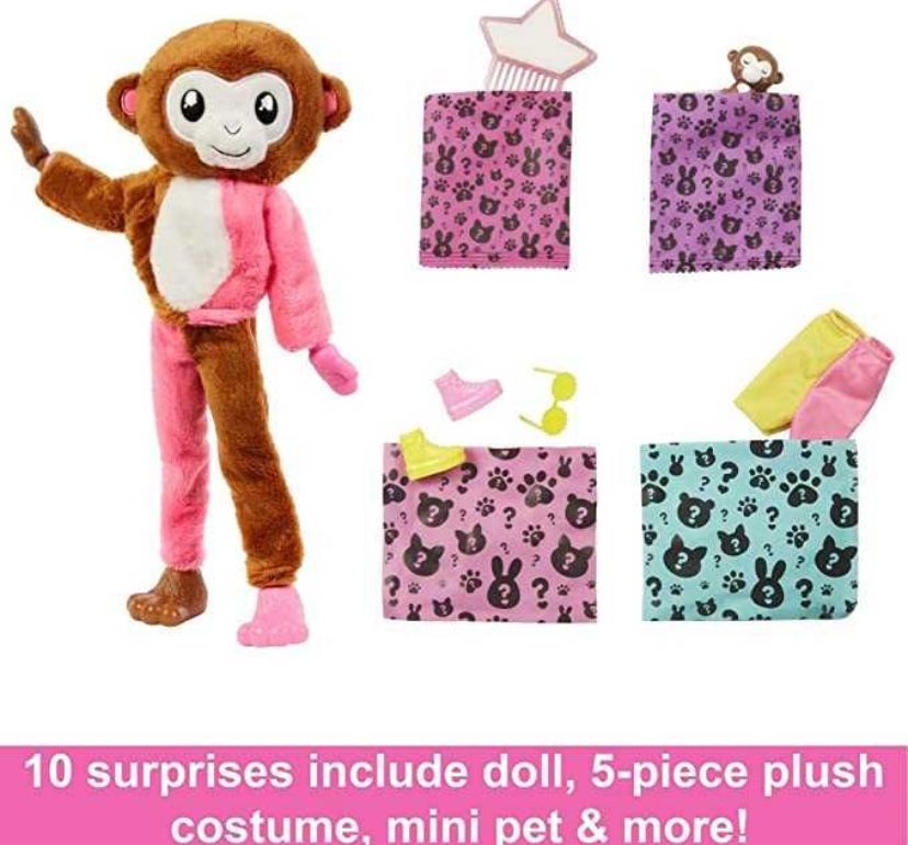 Barbie, Барби Сюрприз Джунгли в костюме обезьяны