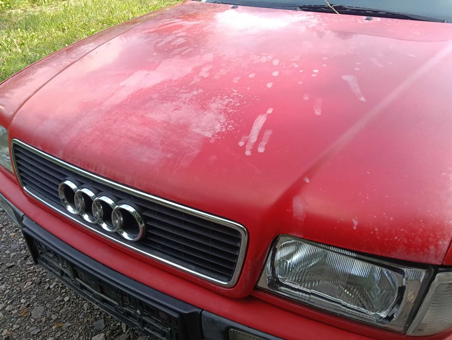 Maska Pokrywa Silnika Audi 80 B4  Czerwona LY3H KPL WYSYŁKA