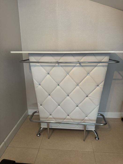 Barek glamour pikowany biały!!!