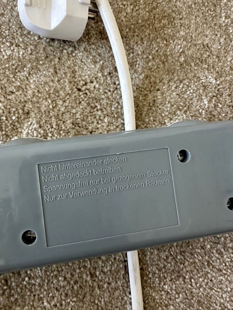 Múltipla Toma Electraline com Interruptor – 6 Entradas (3500W / 230V)