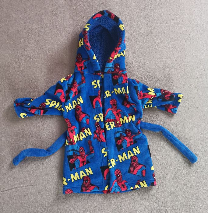 Rewelacyjny szlafrok Spider-Man Marvel Marks & Spencer na 2-3-4 lata