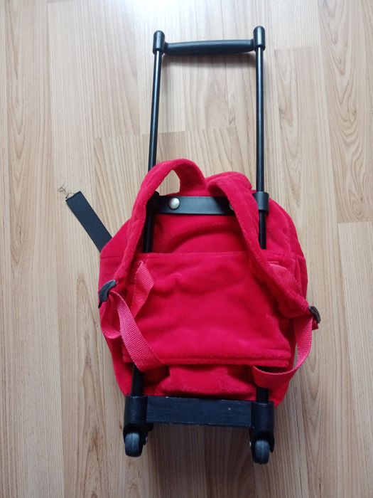 Plecak do przedszkola na kółkach krówka