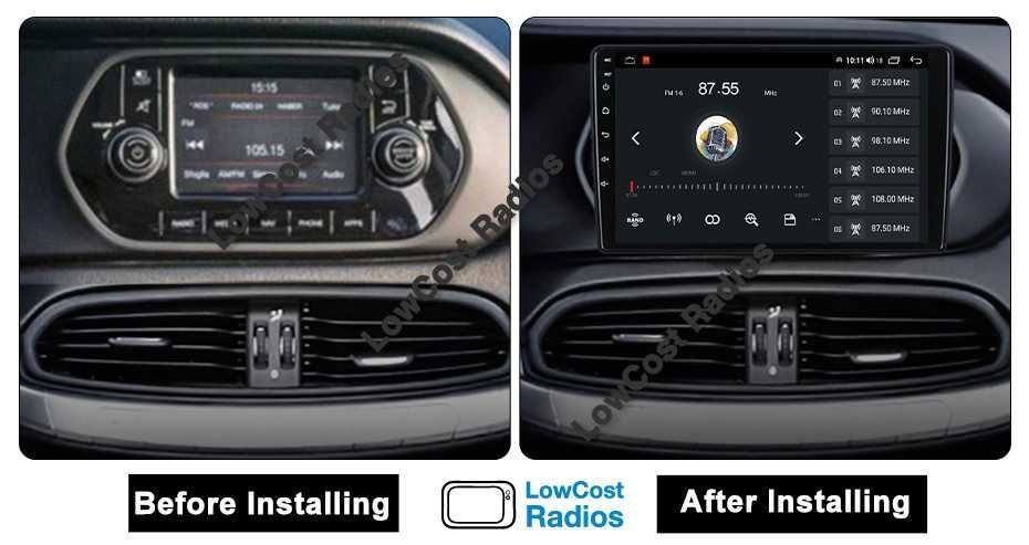 Auto Rádio 9' FIAT TIPO 2015 a 2018 | GPS ANDROID BT USB