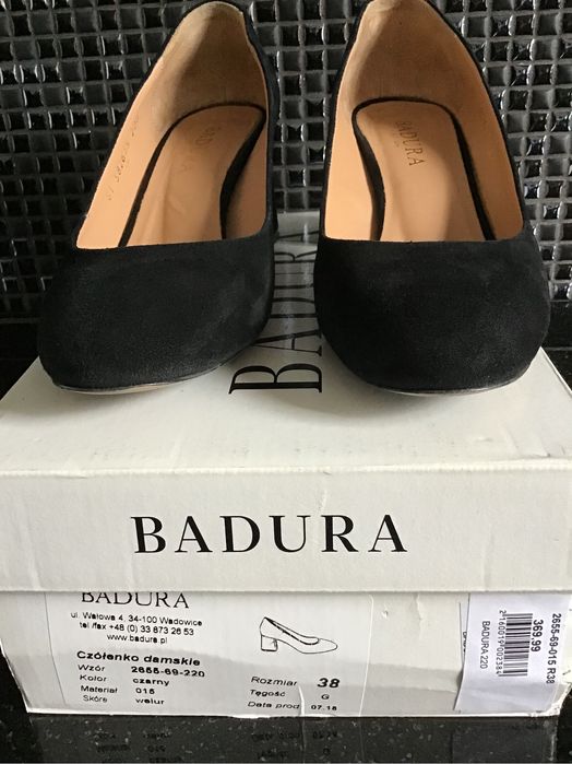 Czółenka Badura skóra naturalna r. 38