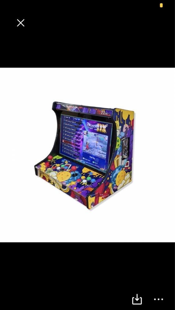 Maquina bartop nova com 26800 jogos, moedeiro e botões iluminados