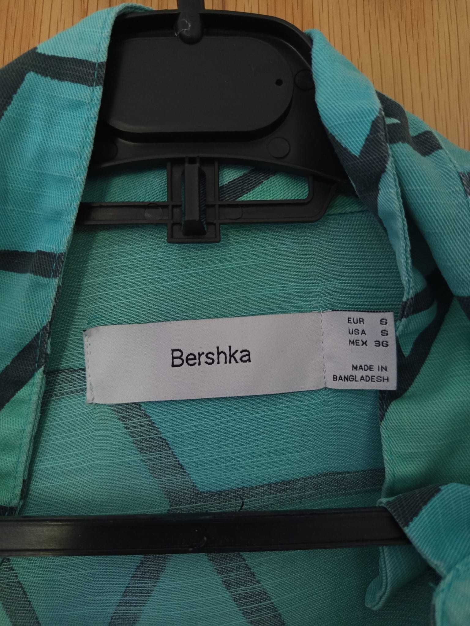 Camisa de verão azul - Bershka