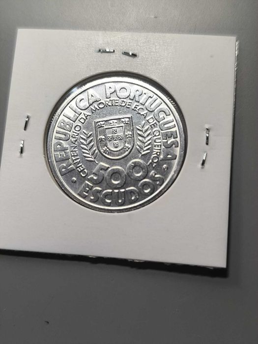 Moeda Comemorativa 500 Escudos – Eça de Queirós (Prata)