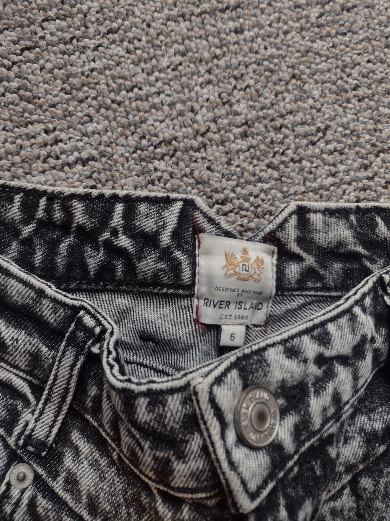 Jeansy Mom RIVER ISLAND rozmiar XS