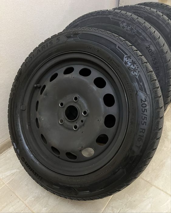 Резина+диски зима 205/55/r16 VW 5*112