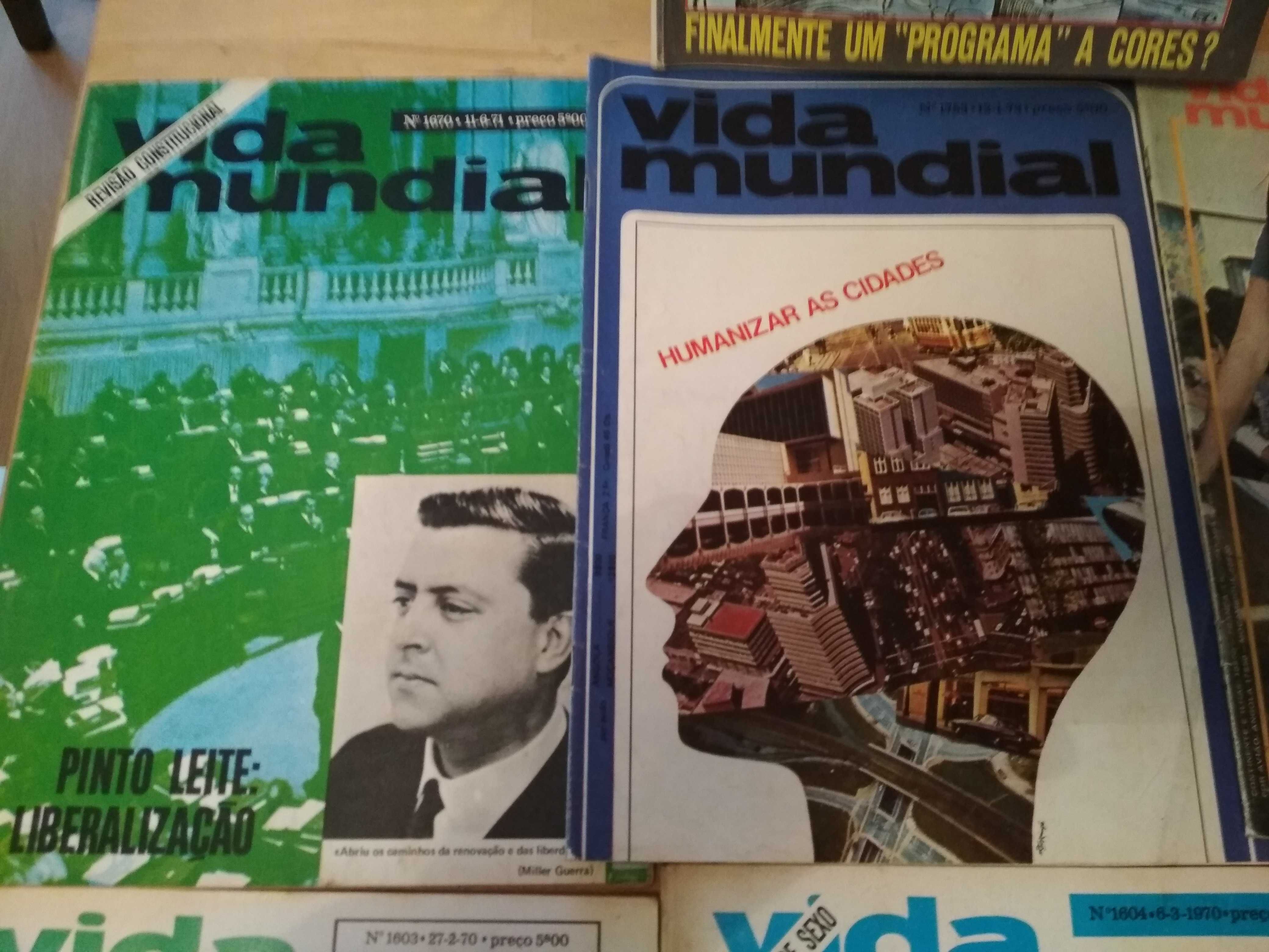 13 revistas Vida mundial, anos 70