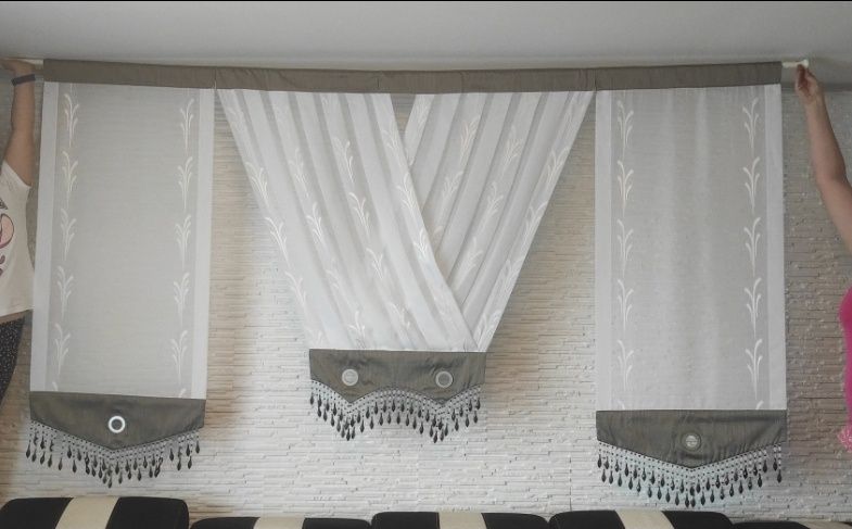 Firany Panele z Kryształkami Glamour