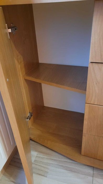 Komoda 120x40 z półkami, szufladami