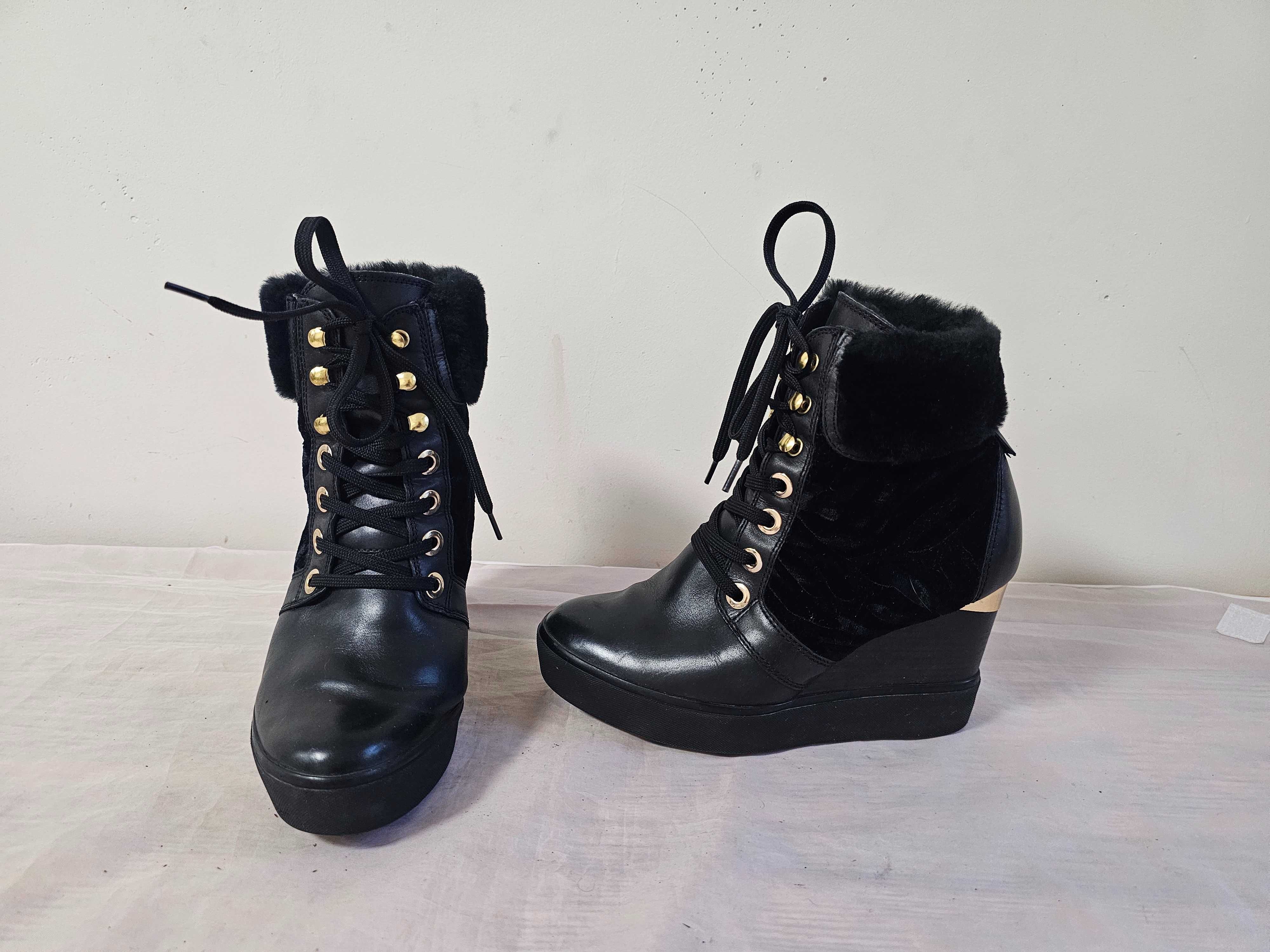 Buty botki skórzane HOGL UK 4 r. 37 wkładka 24 cm