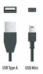 Cabos USB - A  USB - Mini