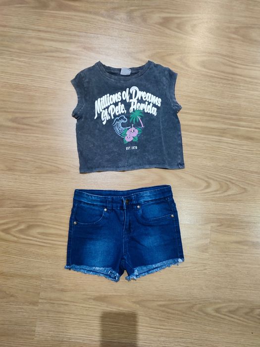 Conjunto t-shirt+ calções - 7-9 anos