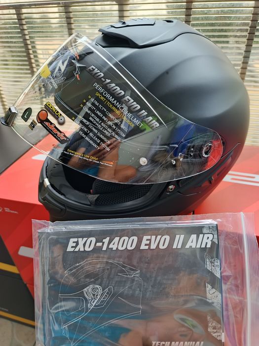 Kask motocyklowy Scorpion EXO-1400 EVO II AIR MATT BLACK SOLID. L