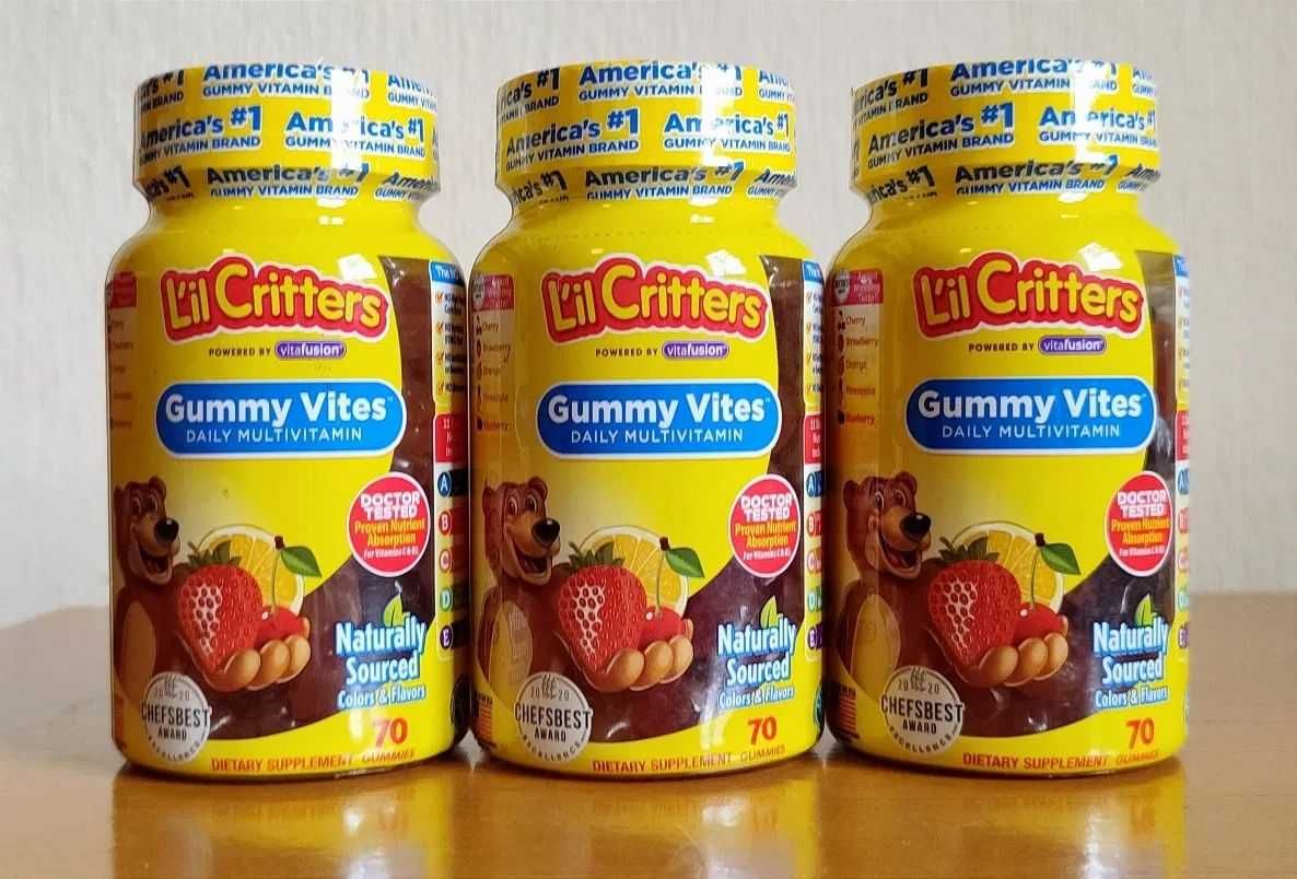 Lil Critters Gummy Vites США Мультивитамины для детей детские витамины