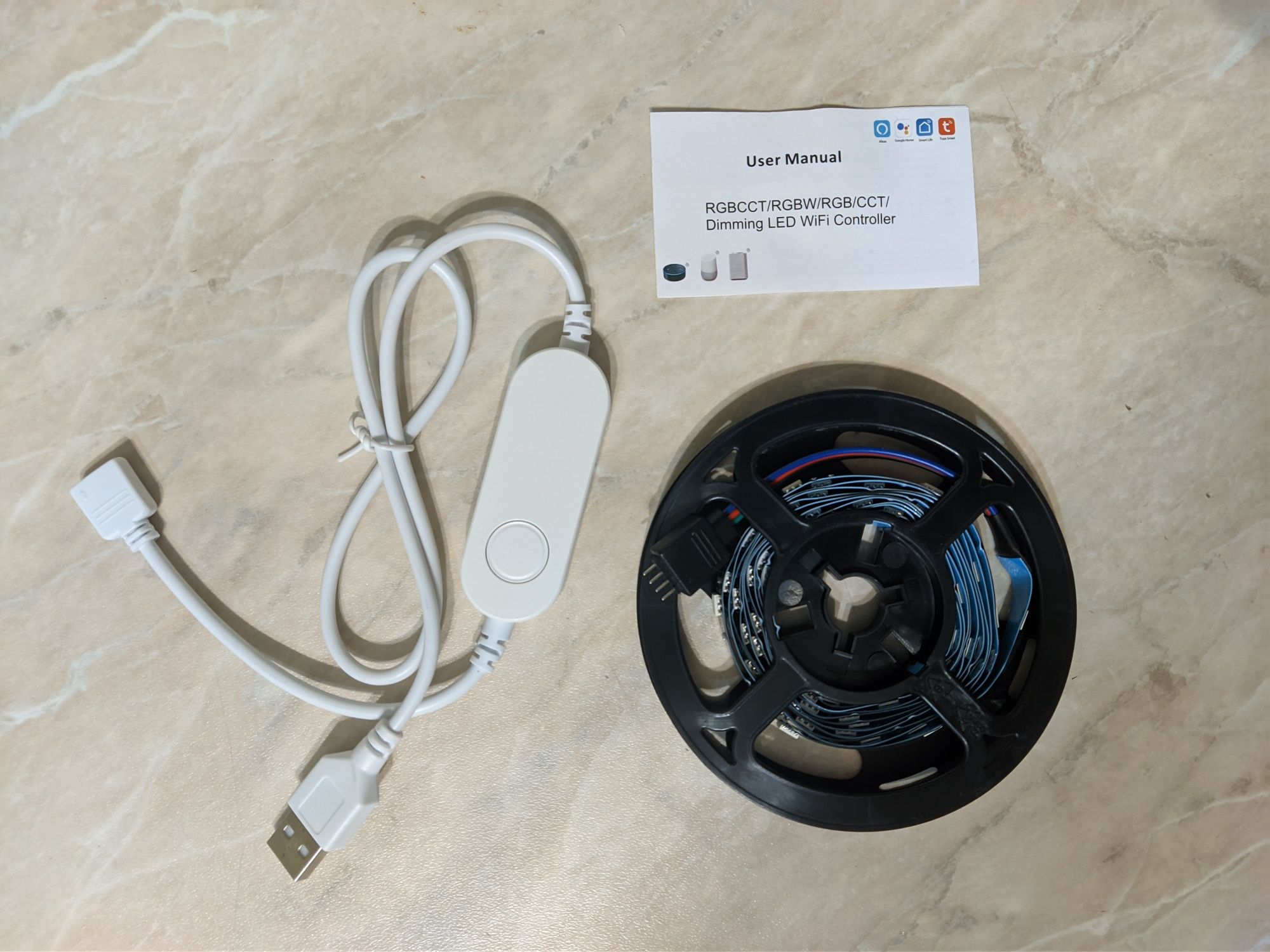 Лед стрічка usb WiFi 2м,5050 rgb led strip Tuya/светодиодная лента 2 м