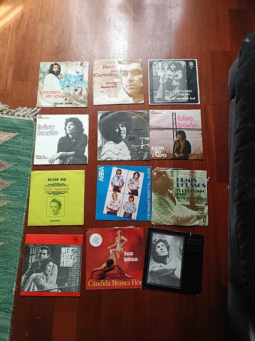 Vários discos de vinil